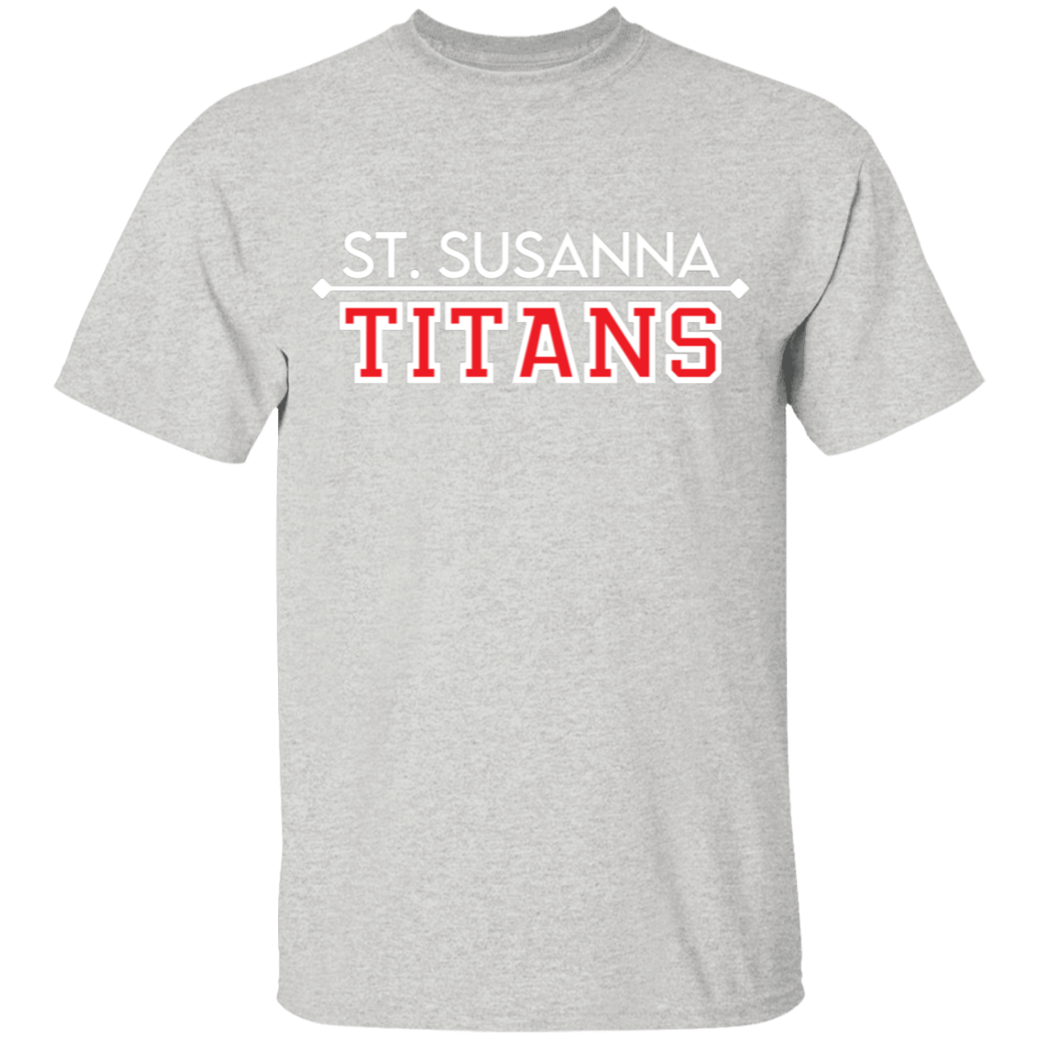 St. Susanna Titans (white/red) Youth Cotton T-Shirt