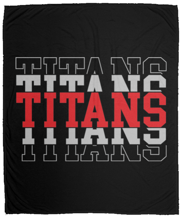 Titans Repeat Cozy Plush Fleece Blanket - 50x60