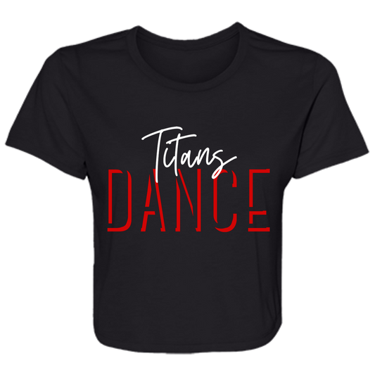 Titans Dance Ladies' Flowy Cropped Tee