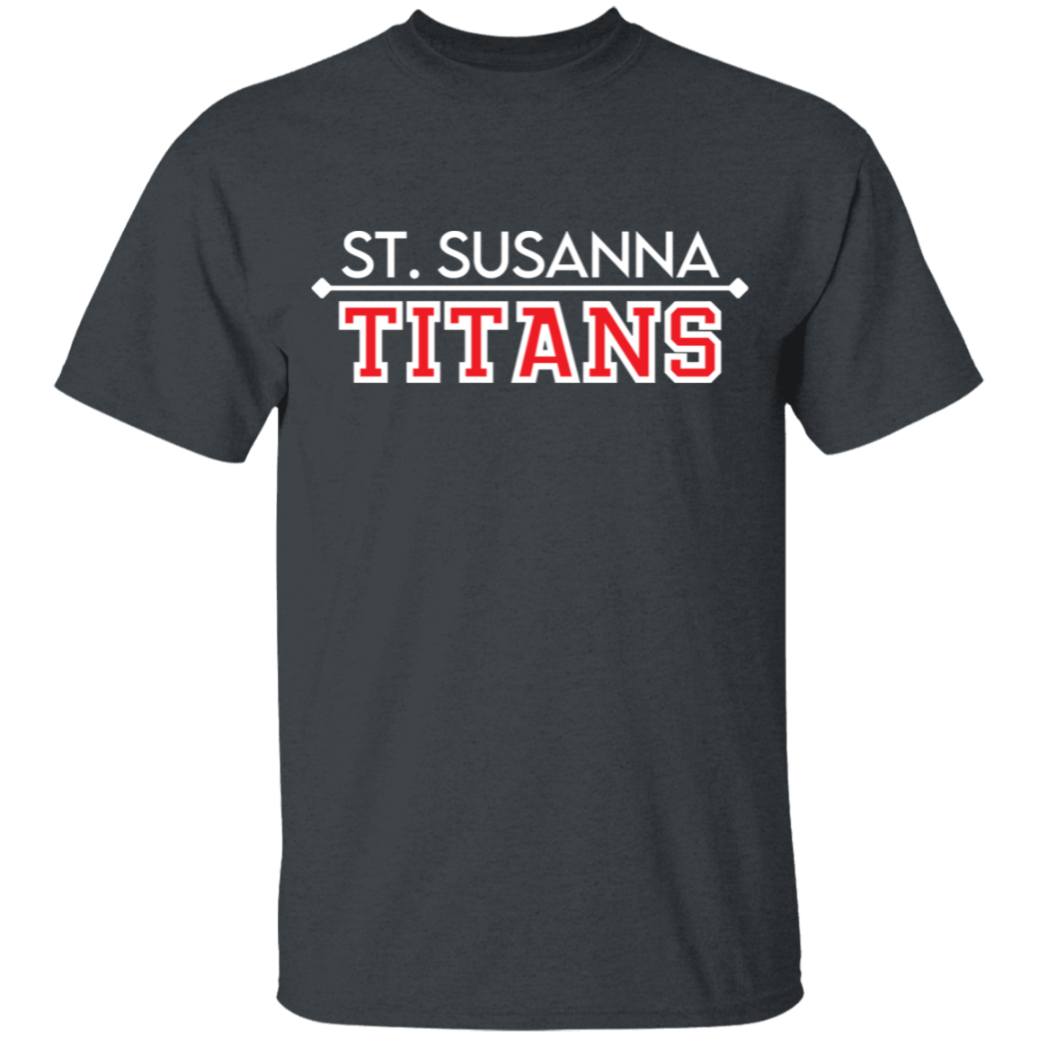 St. Susanna Titans (white/red) Youth Cotton T-Shirt