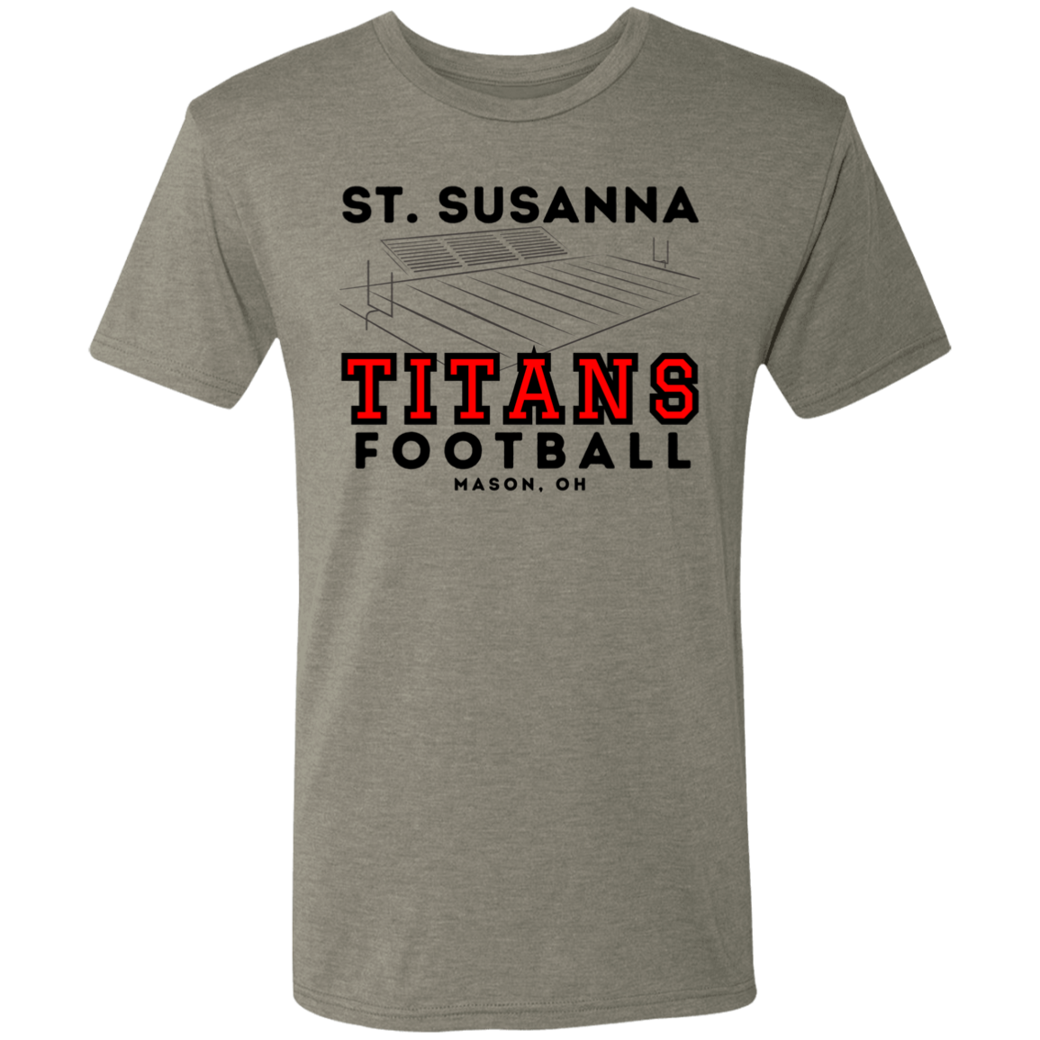 St. Susanna Titans Football FieldMen's Triblend T-Shirt