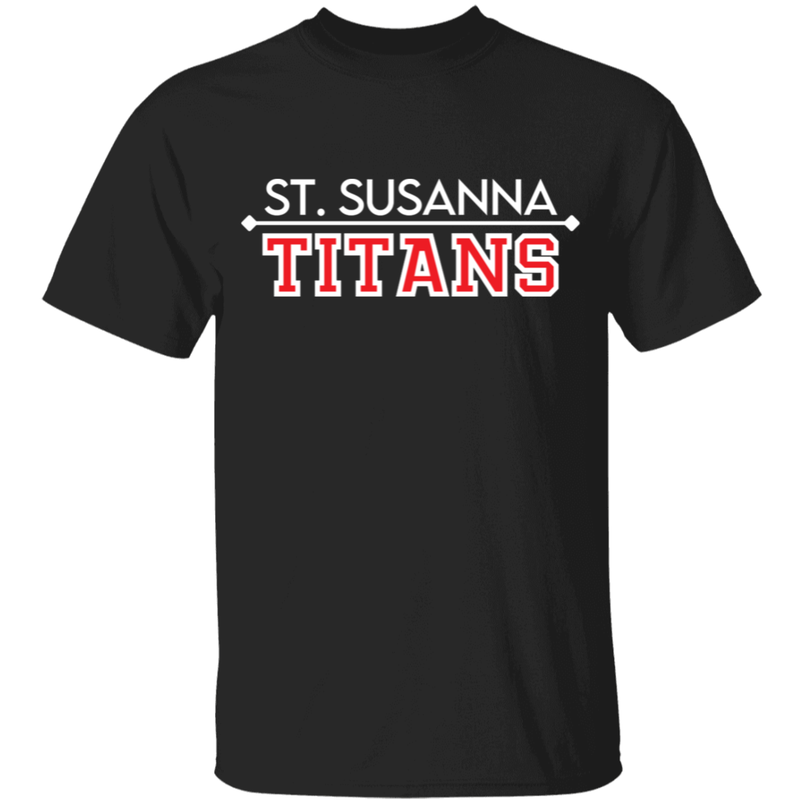 St. Susanna Titans (white/red) Youth Cotton T-Shirt