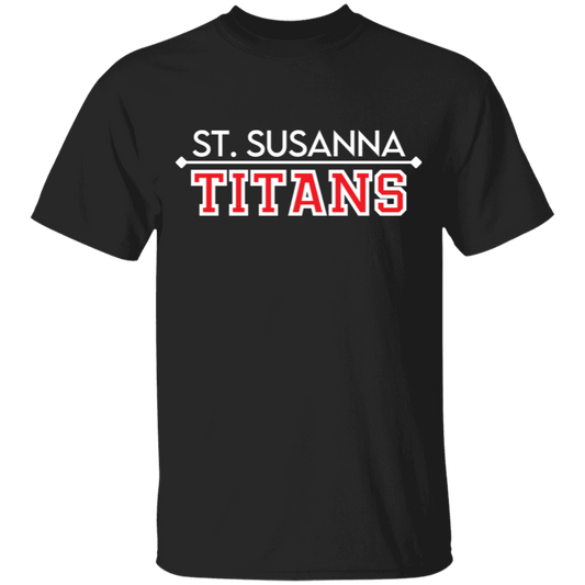 St. Susanna Titans (white/red) Youth Cotton T-Shirt