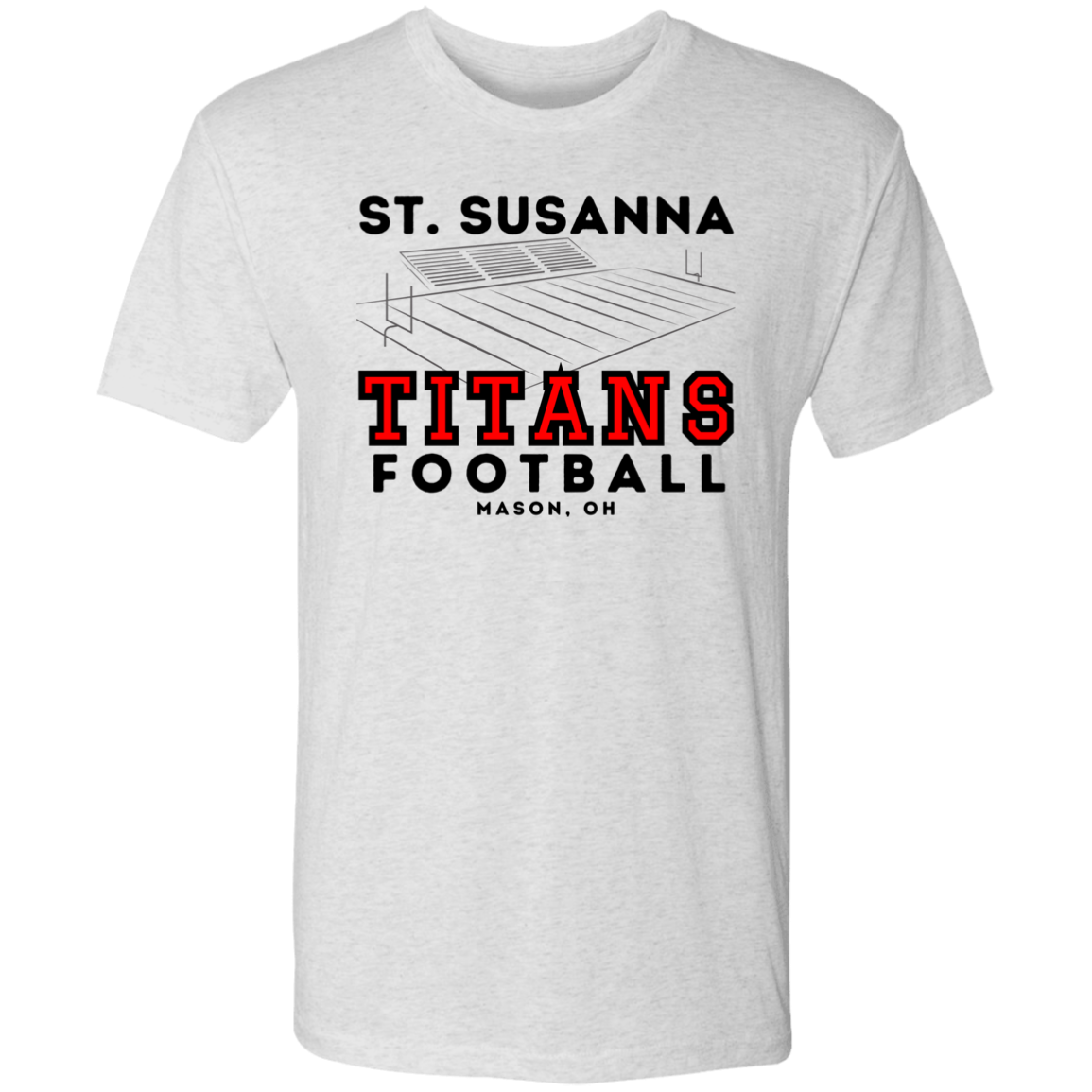 St. Susanna Titans Football FieldMen's Triblend T-Shirt