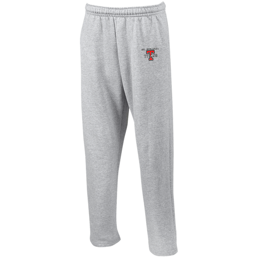 St. Susanna Titans T Logo Men's Open Bottom Sweatpants with Pockets