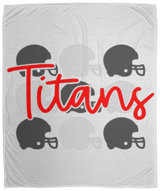 Titans Helmets Cozy Plush Fleece Blanket - 50x60