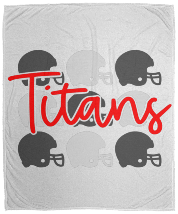 Titans Helmets Cozy Plush Fleece Blanket - 50x60