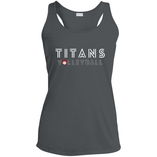 Titans Volleyball Heart Ladies' Performance Racerback Tank