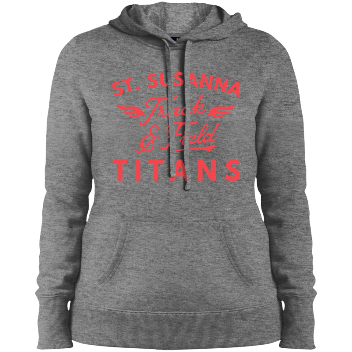 St. Susanna Titans Track and Field Wings Ladies' Pullover Hooded Sweatshirt