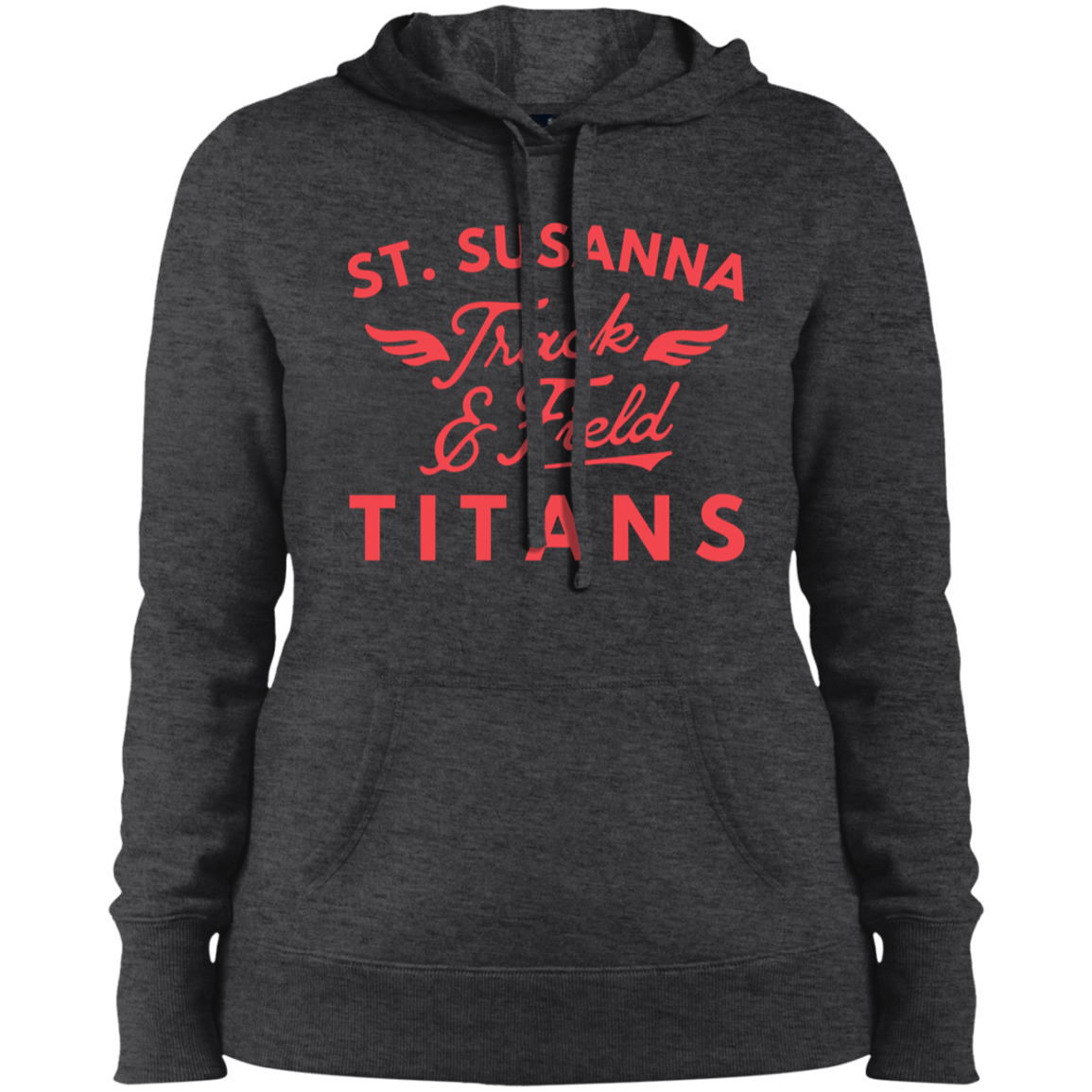 St. Susanna Titans Track and Field Wings Ladies' Pullover Hooded Sweatshirt