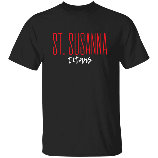 St. Susanna Titans Script Kids' T-Shirt (dark colors)