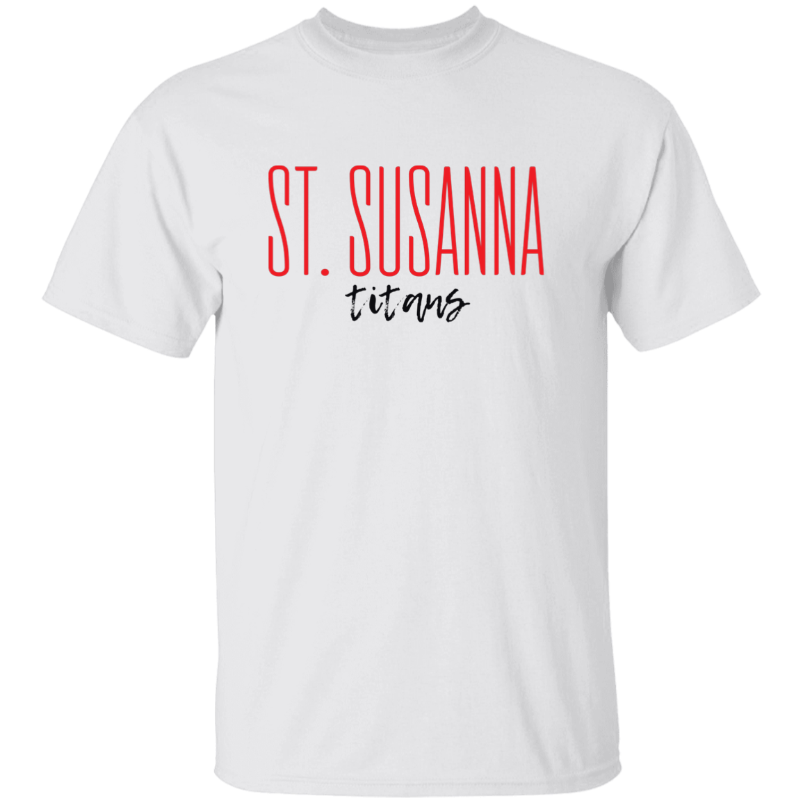 St. Susanna Titans Script Kids' T-Shirt (light colors)