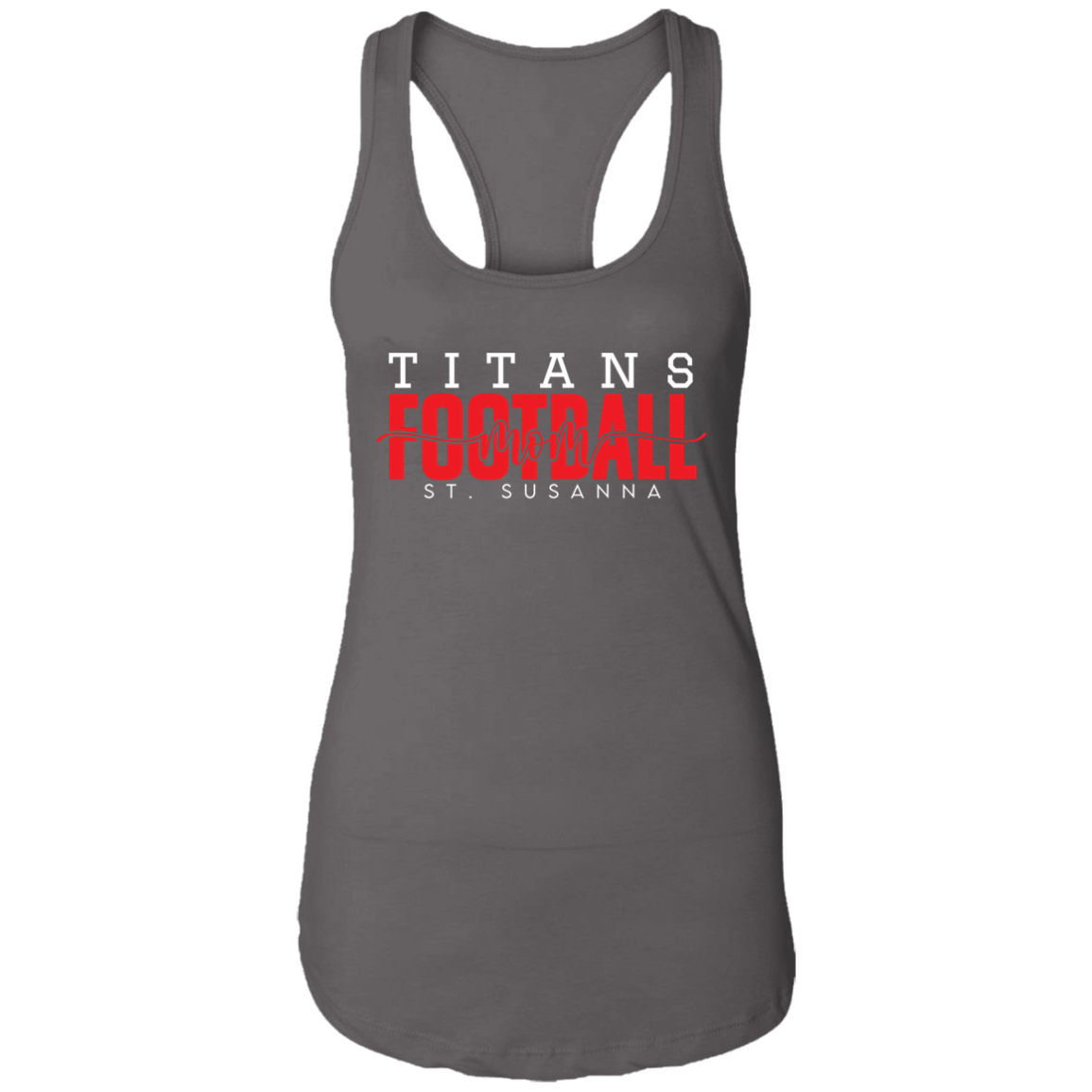 Titans Football Mom Ladies Ideal Racerback Tank