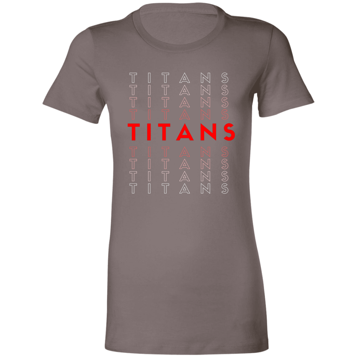 TITANS Bold Fade Repeat Fitted Ladies T-Shirt