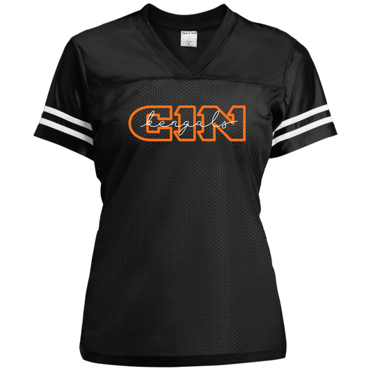 CIN bengals script Ladies' Replica Jersey
