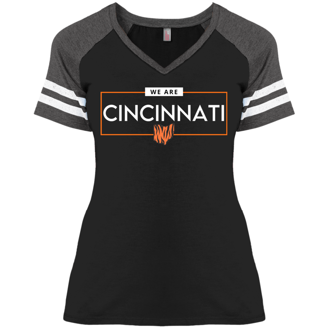 We Are Cincinnati Ladies' Game V-Neck T-Shirt