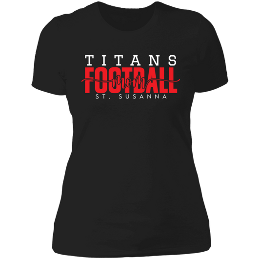 Titans Football Mom Ladies' Boyfriend T-Shirt