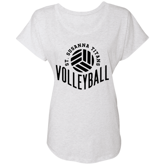 St. Susanna Titans Volleyball Ladies' Triblend Dolman Sleeve
