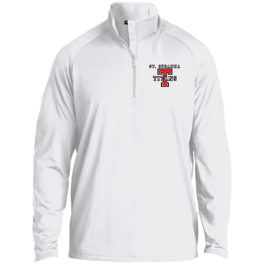 St. Susanna Titans T Men's 1/4 Zip Raglan Performance Pullover