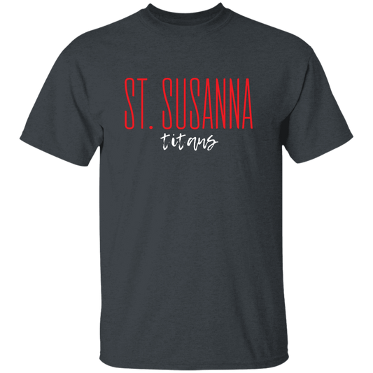 St. Susanna Titans Script Kids' T-Shirt (dark colors)