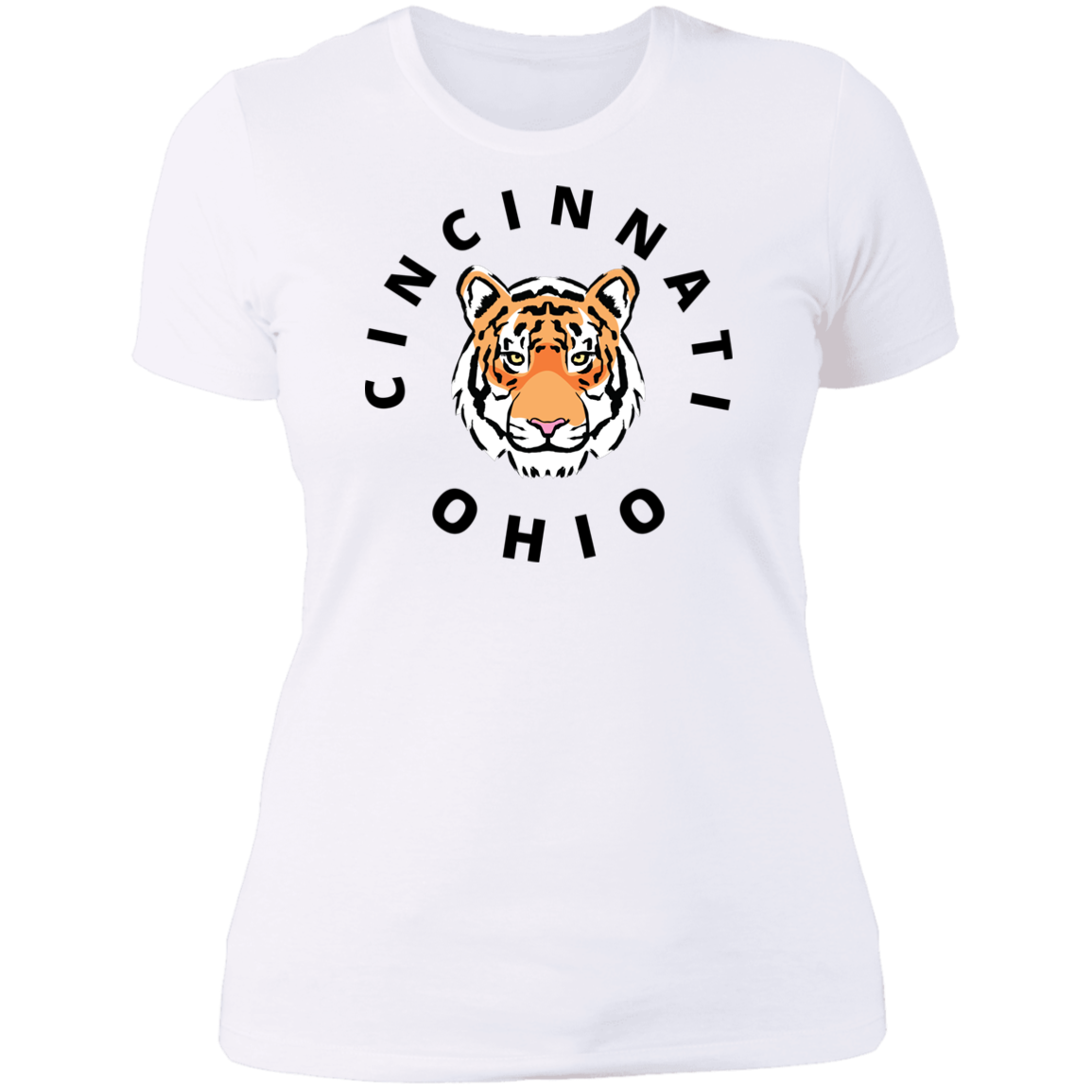 Cincinnati Ohio Tiger Ladies' Boyfriend T-Shirt