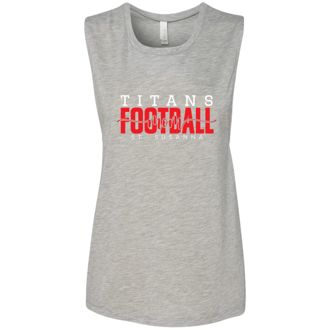 Titans Football Mom Ladies' Flowy Muscle Tank