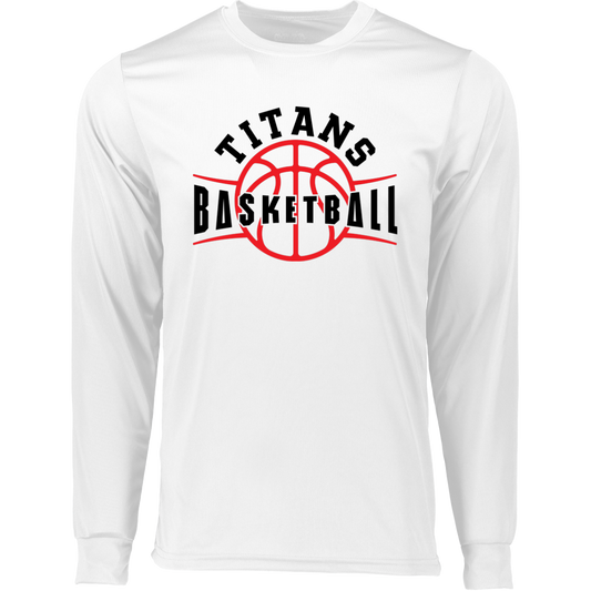 Titans Basketball Long Sleeve Moisture-Wicking Tee