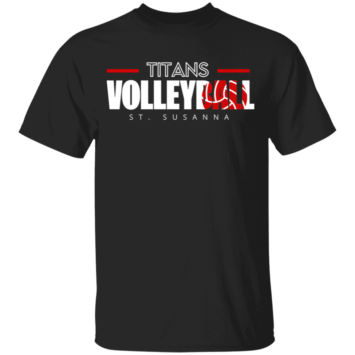 Titans Volleyball St. Susanna Youth 100% Cotton T-Shirt