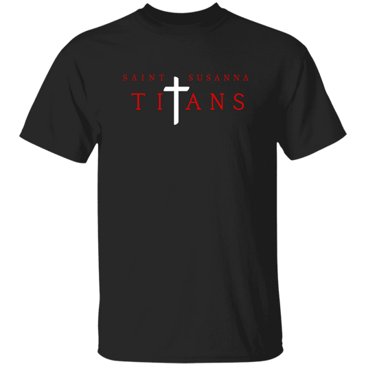 Saint Susanna Titans Cross Kids' T-Shirt (dark colors)