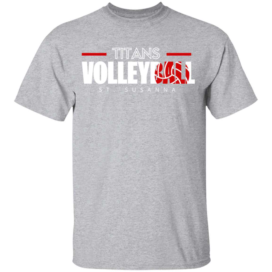 Titans Volleyball St. Susanna Youth 100% Cotton T-Shirt