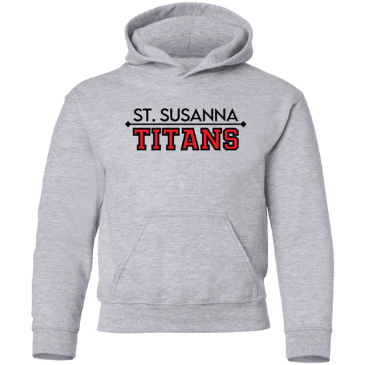 St. Susanna TITANS (White and Gray) Kids' Pullover Hoodie