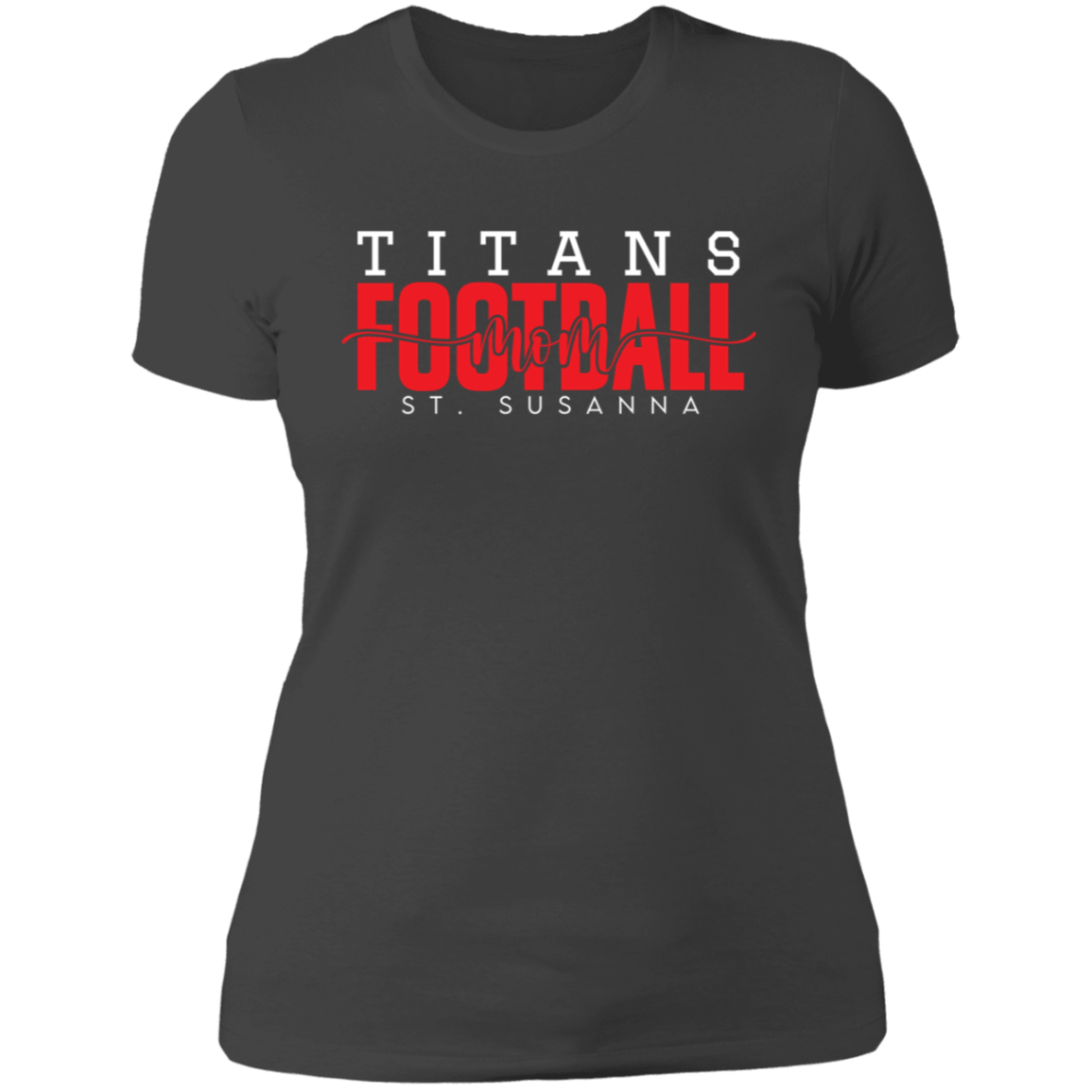 Titans Football Mom Ladies' Boyfriend T-Shirt