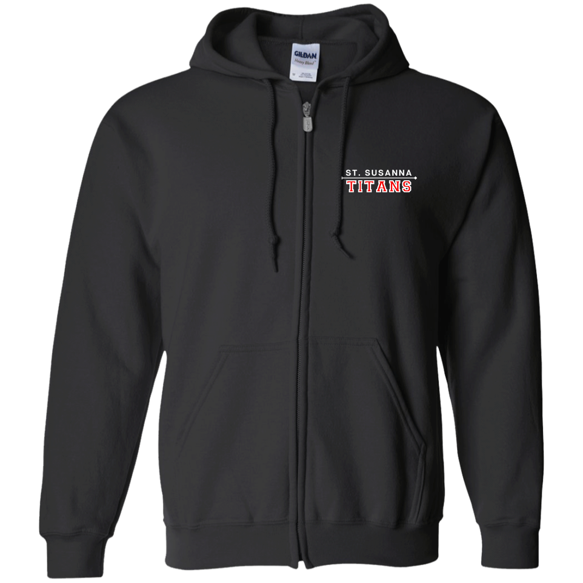 St. Susanna Titans Unisex Zip Up Hooded Sweatshirt