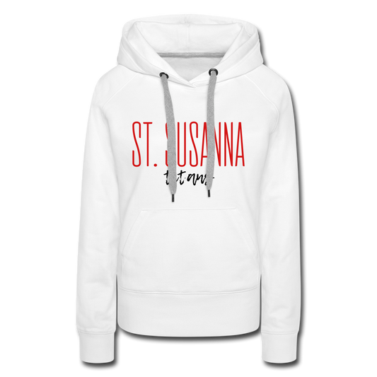 St. Susanna titans script (White) Women’s Premium Hoodie - white