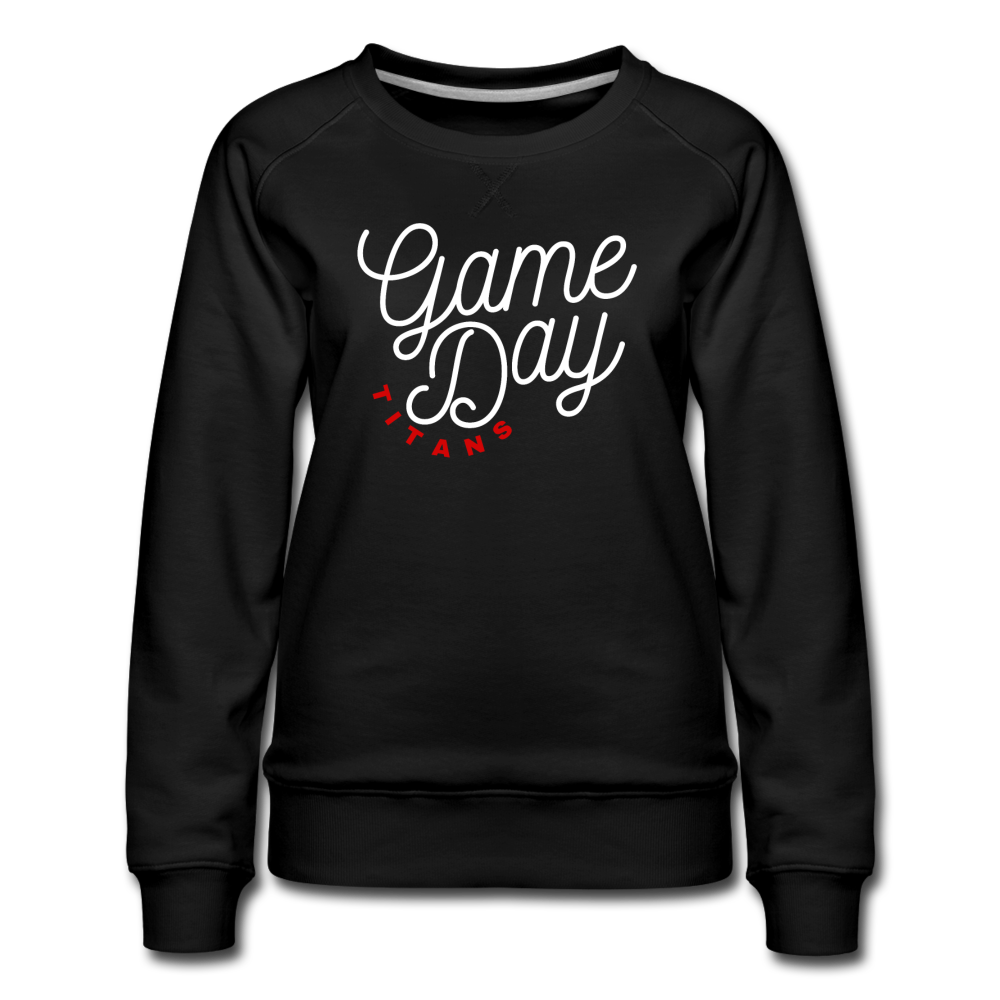 Game Day Script TITANS (black) Women’s Premium Sweatshirt - black