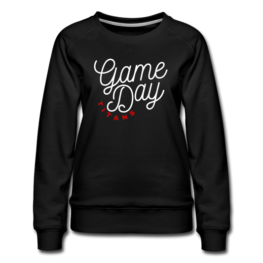 Game Day Script TITANS (black) Women’s Premium Sweatshirt - black