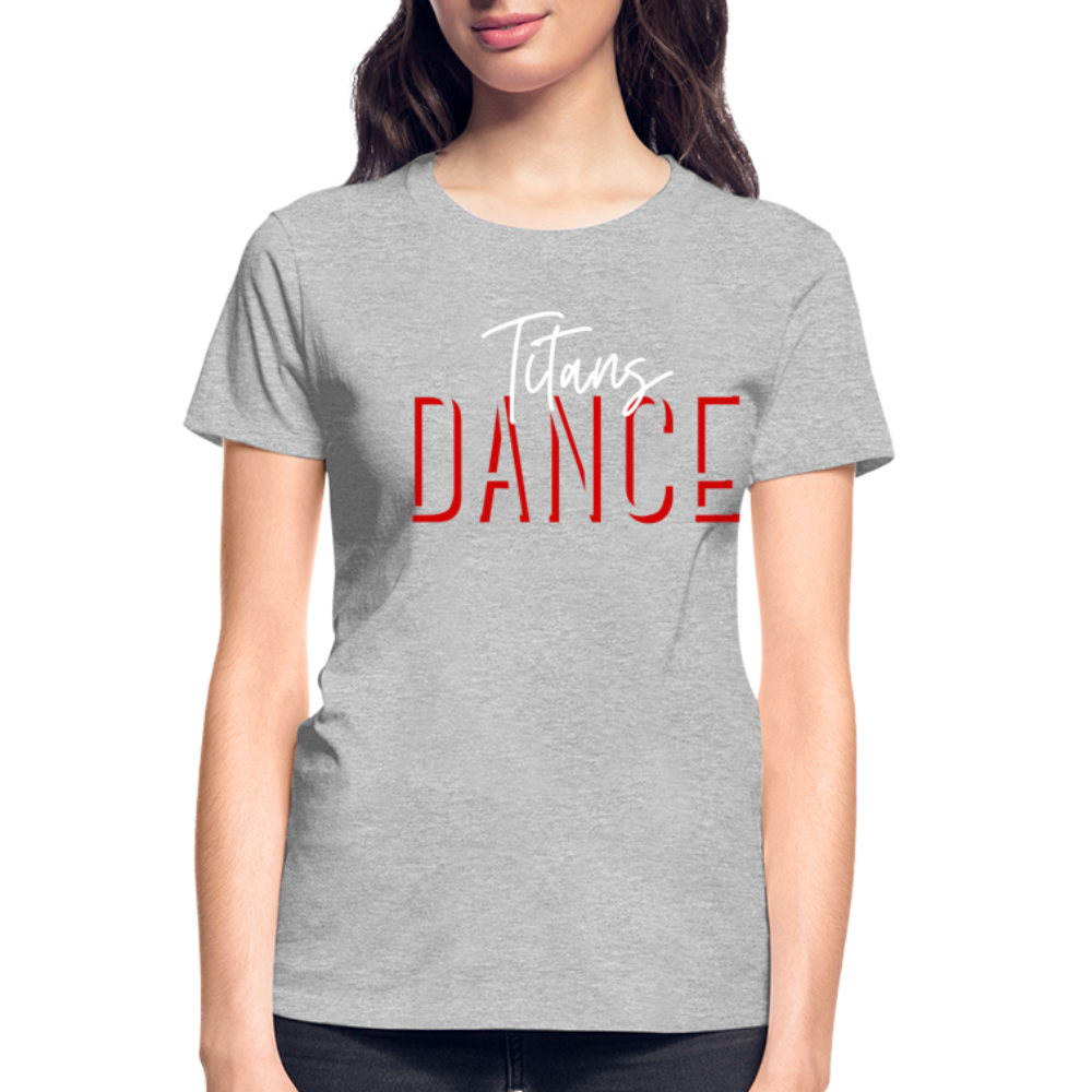 Titans Script DANCE Ultra Cotton Ladies T-Shirt - heather gray